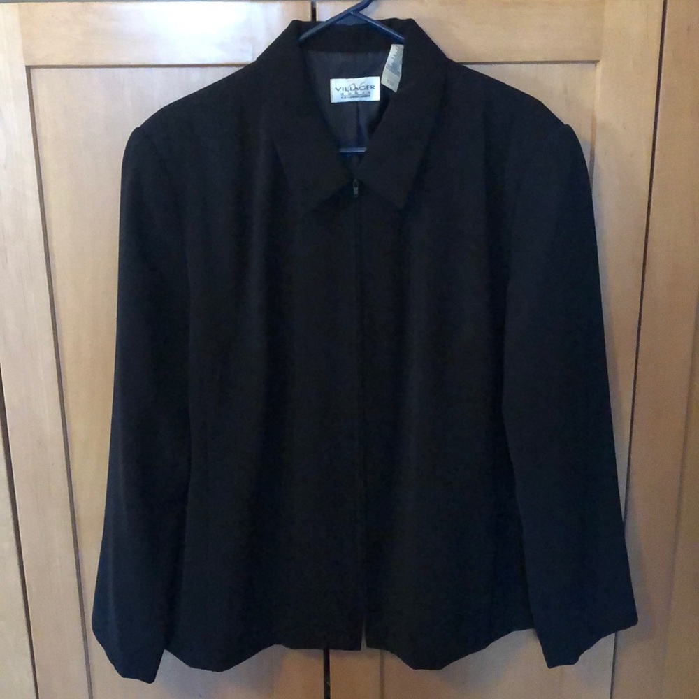 Liz Claiborne Villager Woman’s Blazer Black 18W